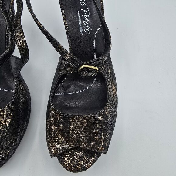 Rose Petals By Walking cradles Caliente Black Micro Sz 8.5 - Picture 2 of 9